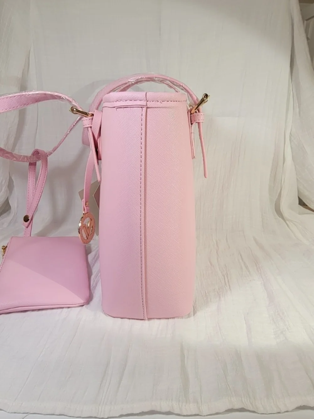 Valentino Orlandi Pink Tote with Pouch NWT